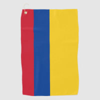 Golf Handtuch mit Flagge von Kolumbien
