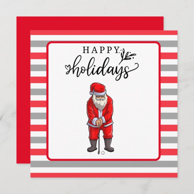 Golf Happy Holiday mit Weihnachten (Vorne/Hinten)