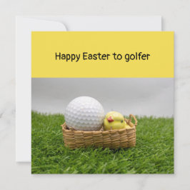 Golf Happy Oster zum Golfen mit Golf & Ei Feiertagskarte