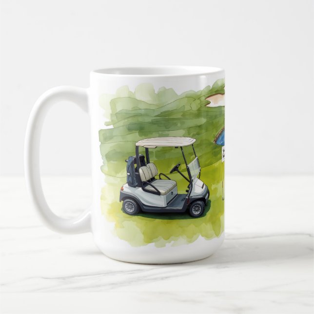 Golf Happy Retirement Golf zum Thema Golfer Kaffeetasse (Links)