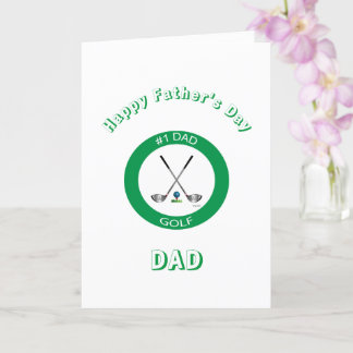 GOLF - Happy Vatertag Golf Card Karte