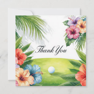 Golf Hawaii Thema Danke Karte