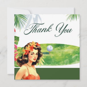 Golf Hawaii Thema Danke Karte