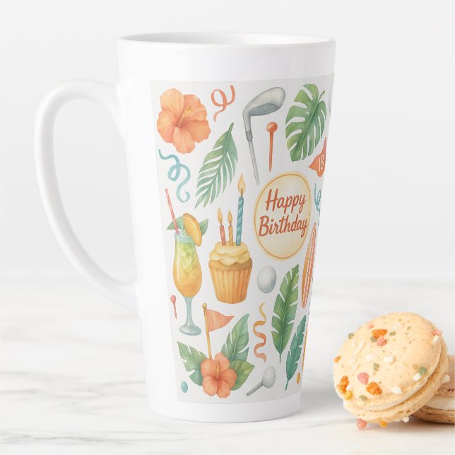 Golf Hawaii thematisch für hawaiianische Geschenke Milchtasse (Beispiel)