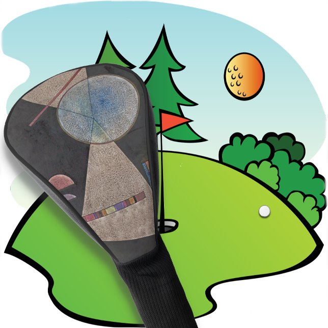 GOLF HEAD COVER - "Meeting Point" von Kandinsky Golf Headcover (Von Creator hochgeladen)