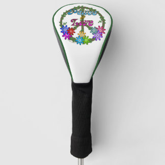Golf Head Cover - Peace & Love Headcover
