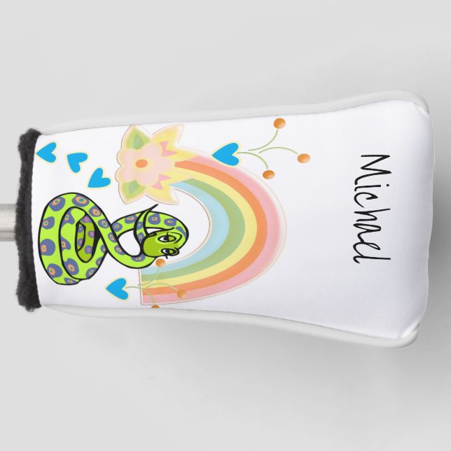 Golf Head Cover Schlange Regenbogen Headcover (Vorderseite)