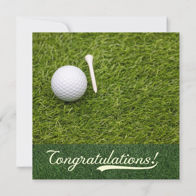Golf Herzlichen Glückwunsch, dass Sie es für Golfe (Vorderseite)