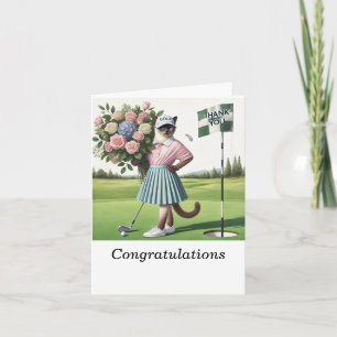 Golf Herzlichen Glückwunsch für Golfer auf dem Gol Karte