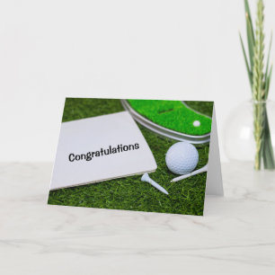 Golf Herzlichen Glückwunsch Graduate Card mit Golf Karte