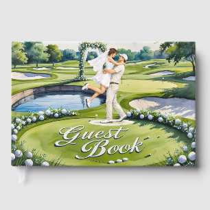 Golf-Hochzeit Gastbuch mit Thema Gästebuch