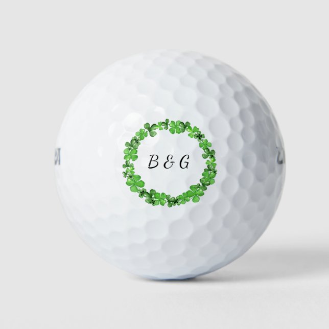 Golf Hochzeitskollektion St. Patricks Hochzeit  Golfball (Vorderseite)