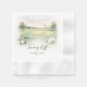 Golf-Hochzeitsservietten Für immer Abschlag Coun Serviette