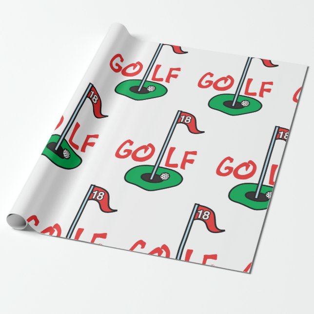 Golf Hole Geschenkpapier (Ungerollt)