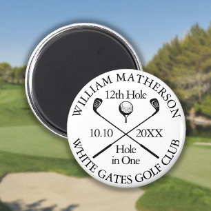Golf Hole in einem Personalisierten, modernen Magnet