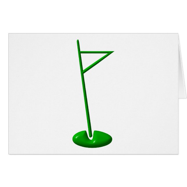 Golf Hole Marker (Vorderseite (Horizontal))