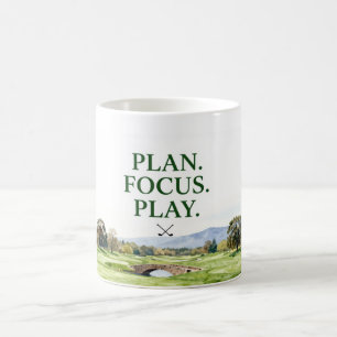 Golf Home-Dekor-Kollektion Premium-Aquarell Kaffeetasse