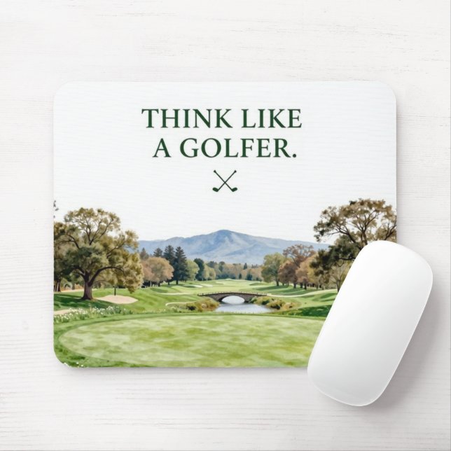 Golf Home-Dekor-Kollektion | Premium  Mousepad (Mit Mouse)