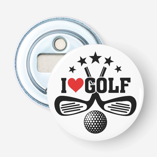 Golf, I Liebe Golf Flaschenöffner (Vorderseite)