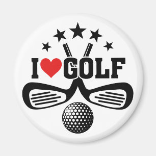 Golf I LIEBE GOLF Magnet