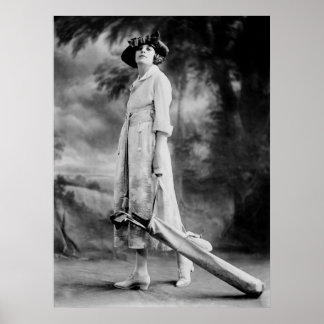 Golf im Stil der 1920er Jahre Poster
