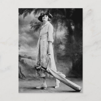 Golf im Stil der 1920er Jahre Postkarte