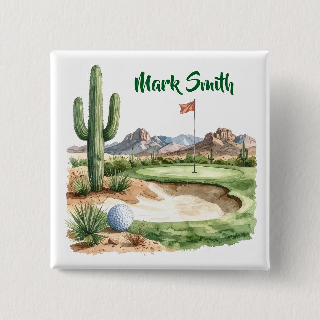 Golf in Arizona  Button (Vorderseite)