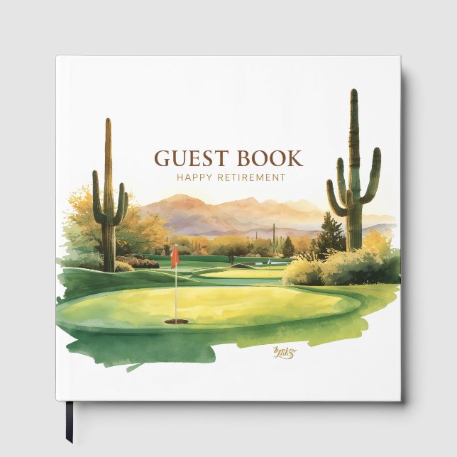 Golf in Arizona Gästebuch (Vorderseite)