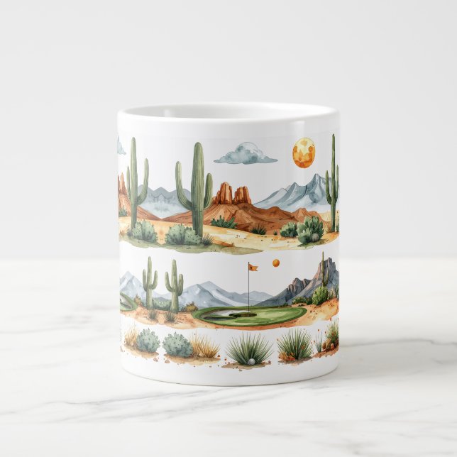 Golf in Arizona Jumbo-Tasse (Vorderseite)