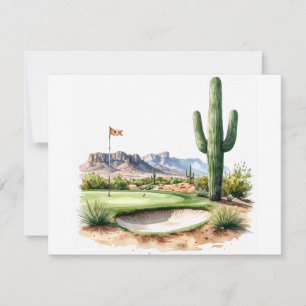 Golf in Arizona  Mitteilungskarte