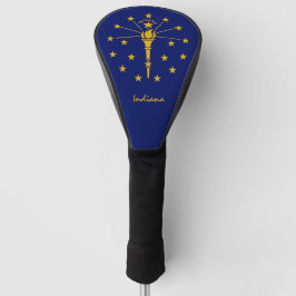 Golf Indiana & Indiana Flag / Golf Clubs Cover Headcover