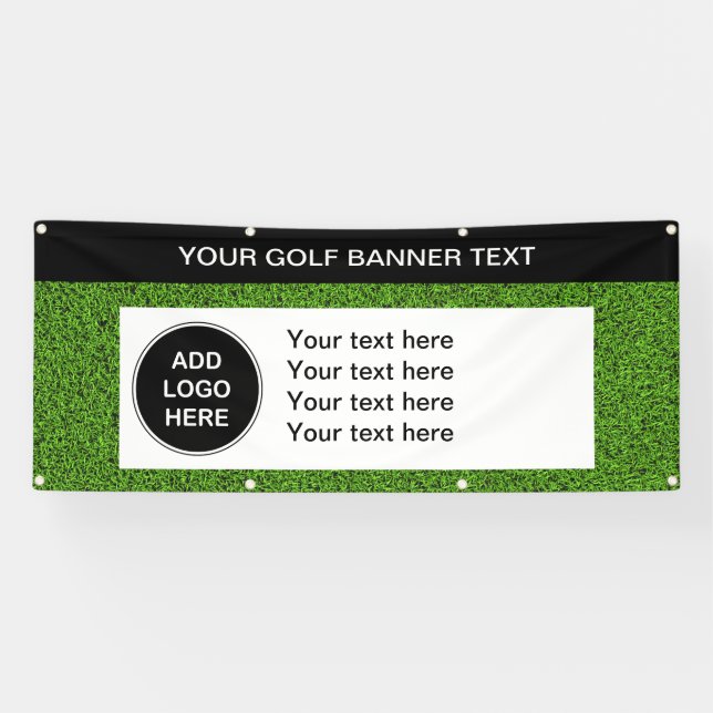 Golf-Industrie-Logo-Fahne im Freien Banner (Horizontal)