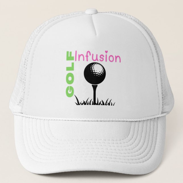 Golf Infusion Einzigartiges Design, trendig Truckerkappe (Vorderseite)