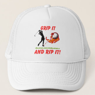 Golf Infusion "Grip It And Rip It!" Golfer Golf Truckerkappe
