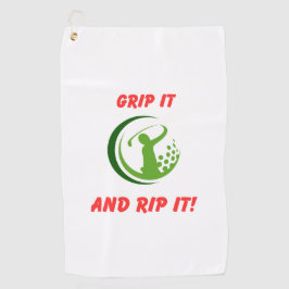 Golf Infusion "Grip It and Rip It!" Golftasche | Golfhandtuch
