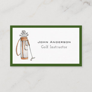 Golf Instructor Business Card Visitenkarte