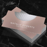 Golf Instructor Rose Gold Beruflich Sport Visitenkarte<br><div class="desc">Golf Instructor Rose Gold Beruflich Sport Business Cards.</div>