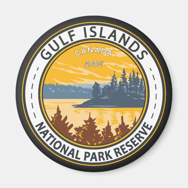 Golf Islands National Park Reserve Kanada Abzeiche Magnet (Vorne)