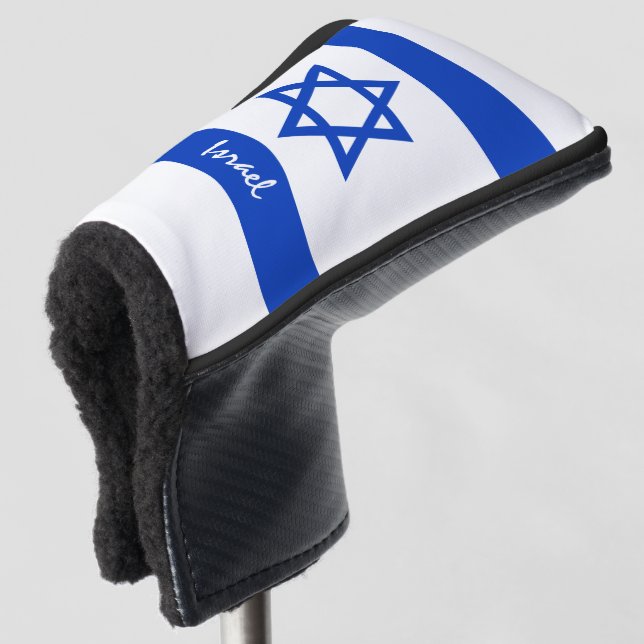 Golf Israel & Israel Flagge / Golf Clubs Abdeckung Headcover (3/4 Vorderseite)