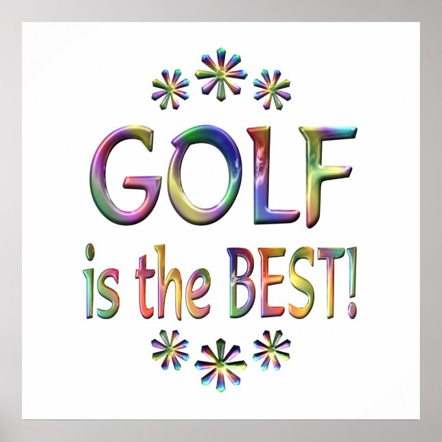 Golf ist das Beste Poster (Vorne)