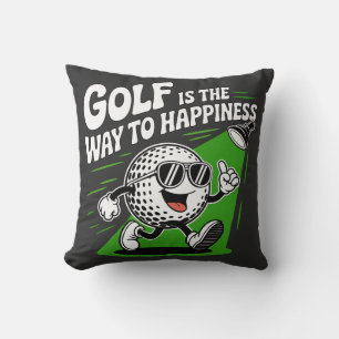 Golf ist der Weg zum Glück Kissen