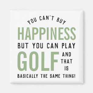 Golf ist Glück Funny Golf Lover Geschenk Magnet