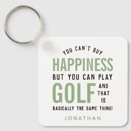 Golf ist Glück Funny Golf Lover Geschenk Schlüsselanhänger
