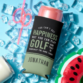 Golf ist Glück Funny Golf Lover Geschenk Selters Dosenkühler