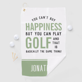 Golf ist Glück Funny Golf Lover Geschenke Golfhandtuch