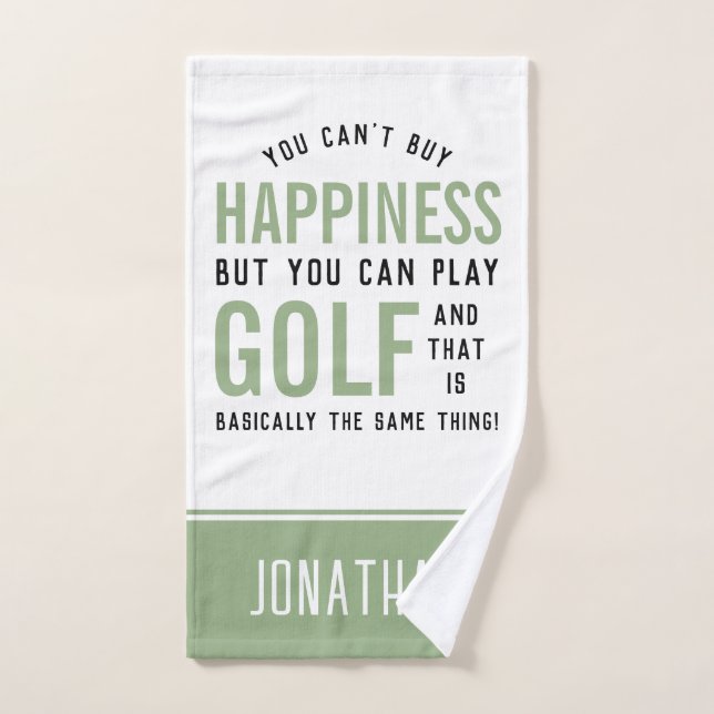 Golf ist Glück Funny Golf Lover Geschenke Handtuch (Handtuch)
