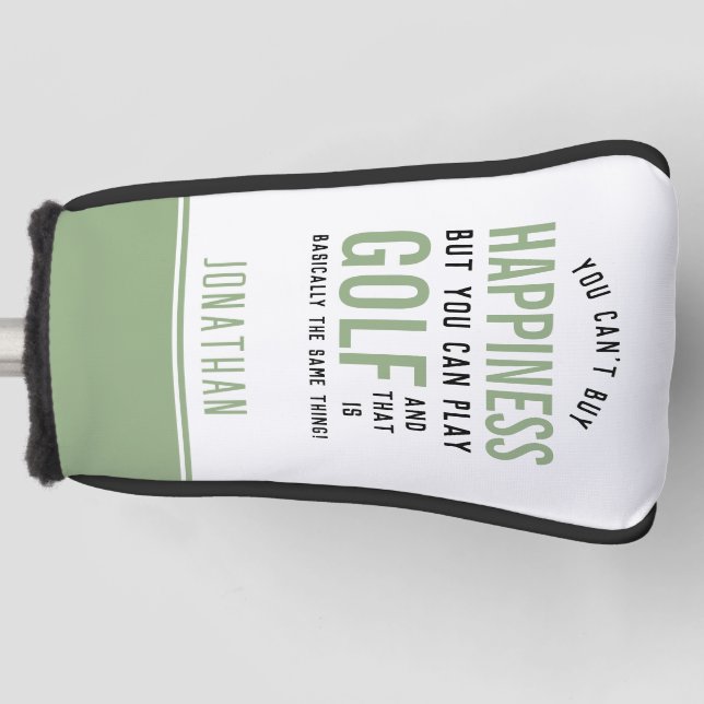 Golf ist Glück Funny Golf Lover Geschenke Headcover (Vorderseite)