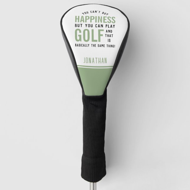 Golf ist Glück Funny Golf Lover Geschenke Headcover (Vorderseite)