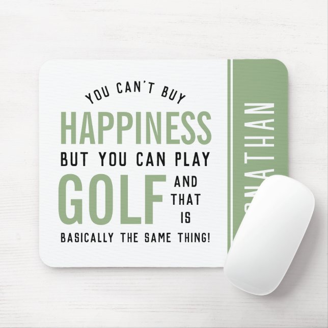Golf ist Glück Funny Golf Lover Geschenke Mousepad (Mit Mouse)