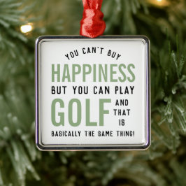 Golf ist Glück Funny Golf Lover Geschenke Ornament Aus Metall